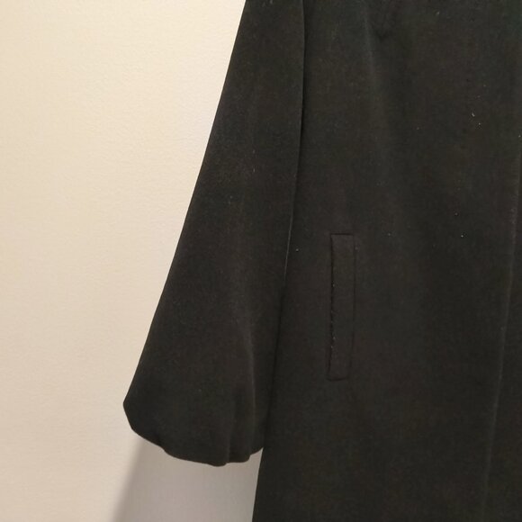 TAHARI  Womens Black Coat Hidden buttons Size 4 - Picture 2 of 9
